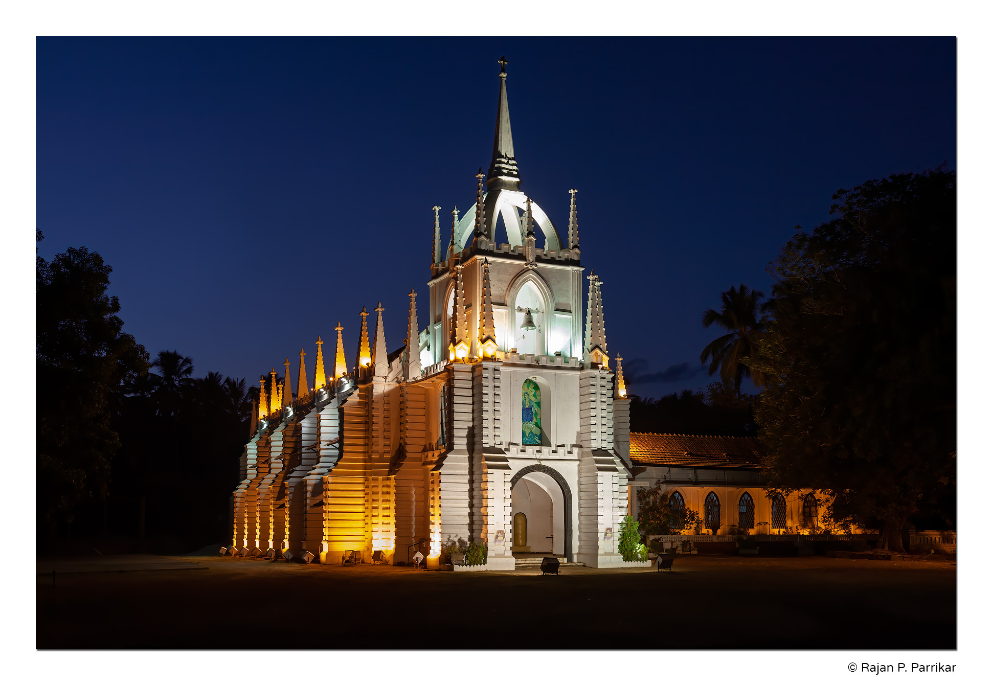 Saligao-Church-Twilight-Goa